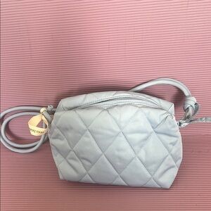 Vera Bradley Black Featherweight light Blue Crossbody Bag